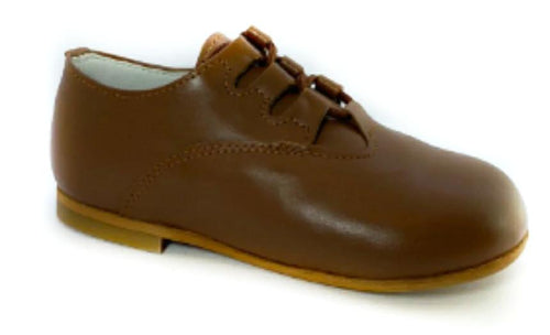 Shawn & Jeffery Roble Tan Luggage Leather Oxford Dress Shoes
