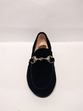 Beberlis Black Velvet Buckle Slip On Loafers