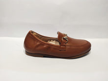 Beberlis Cathay Cuoio Tan Leather Buckle Elastic Back Slip On Loafers