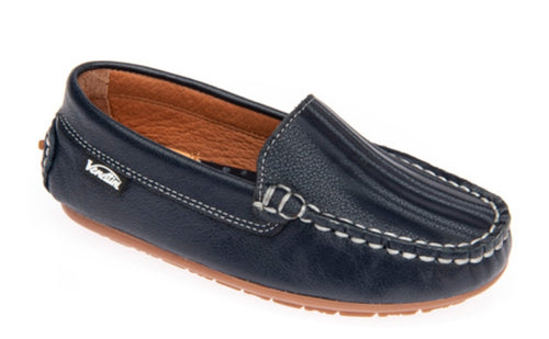 Venettini Gordy Navy Zillow Leather Loafer
