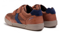 Geox Poseido Cognac Leather Sneaker School Shoe