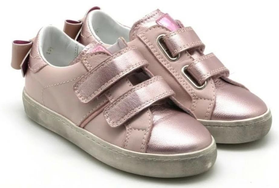 Beberlis Seta Pink Eclat Double Velcro Sneaker