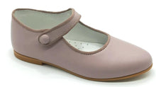 Shawn & Jeffery Box Rosa Palo Pink Leather Wide Girls Button Mary Jane