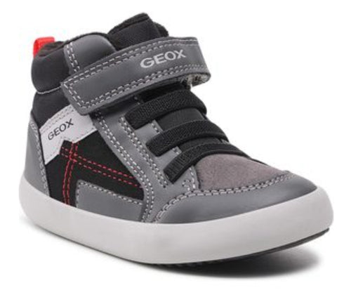 Geox Baby Gisli Black/Grey Hightop Sneakers