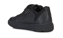 Geox DJrock Nebcup Black Leather Sneakers