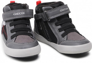 Geox Baby Gisli Black/Grey Hightop Sneakers