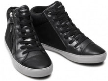 Geox Gisli Black Silver Hightop Sneakers