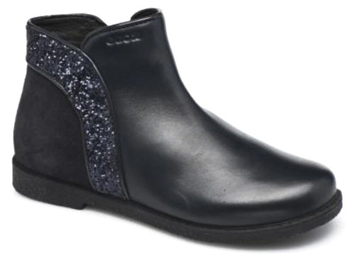 Geox Shawntel Navy Leather Ankle Booties