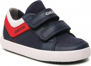 Geox Gisli Navy Red Baby Boys Velcro Sneakers