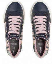 Geox Gisli Navy Pink Floral Sneakers