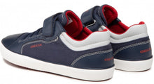 Geox Gisli Navy Red Velcro Sneakers