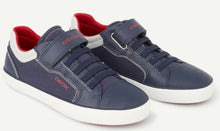 Geox Gisli Navy Red Velcro Sneakers