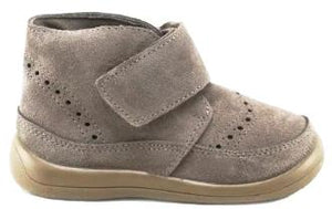 Papanatas Eli Taupe Suede Leather Booties