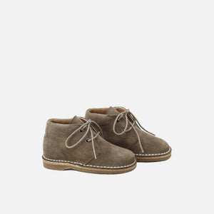 Papanatas Cafe Velour Lace up Booties