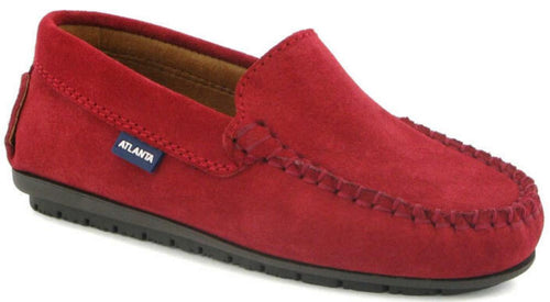 Altanta Mocassin Red Suede Leather Loafer