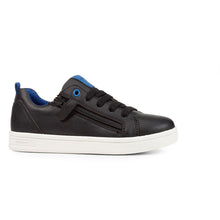 Geox DJrock Black Leather Sneakers