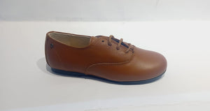 Manuela De Juan Tan Cuoio Leather Oxford Dress Shoes