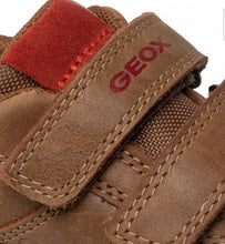 Geox Poseido Cognac Navy Leather Sneaker School Shoe
