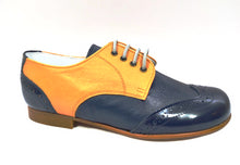 Beberlis Navy Leather Wingtip Design Oxford Dress Shoes