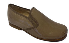 Beberlis Castoro Camel Patent Leather Slip On Smoking Shoe