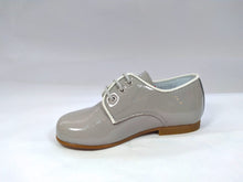 Beberlis Light Grey Patent Piping Dress Shoe