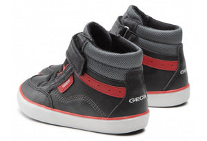 Geox Gisli Black Red Hightop Sneakers
