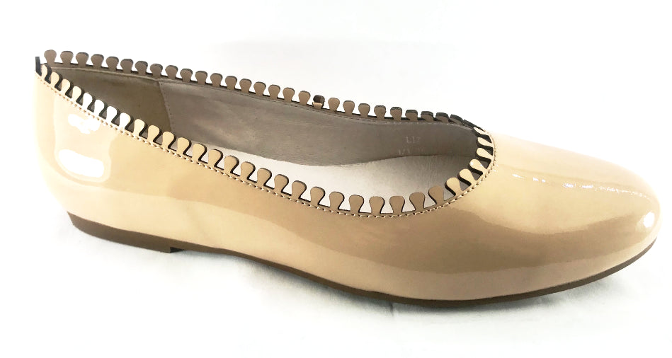 Venettini Lize Nude Patent Flats