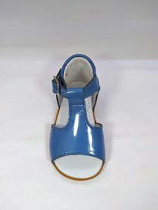 Beberlis Patent Blue Hightop Sandals