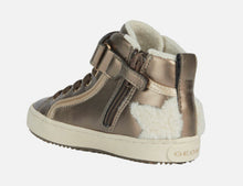 Geox Kalispera Lead Cream Hightop Sneaker Booties