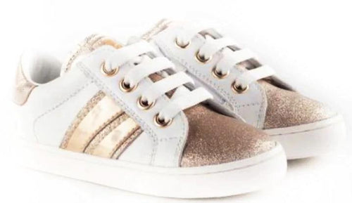 Beberlis Savio Adige White Champagne Girls Sneakers