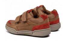 Geox Poseido Cognac Navy Leather Sneaker School Shoe