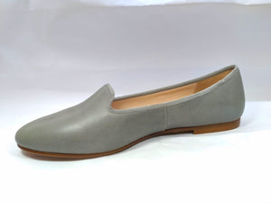Beberlis Grey Leather Classic Flats