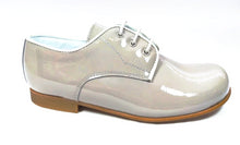 Beberlis Light Grey Patent Piping Dress Shoe