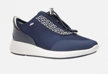 Geox Ophira Navy Breathable Design Ladies Platform Sneakers