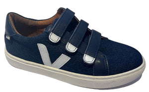 Venettini Blue Denim Dillon Velcro Sneaker