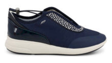 Geox Ophira Navy Breathable Design Ladies Platform Sneakers