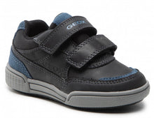 Geox Poseido Big Boys Black Blue Sneakers