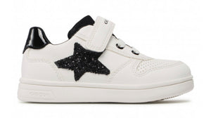 Geox DJ Rock White Black Star Sneakers