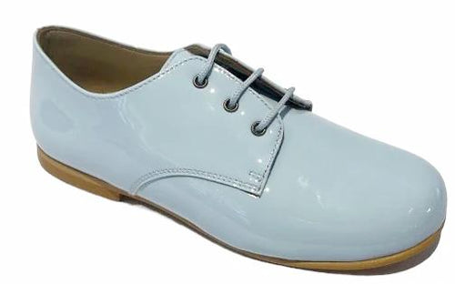 Shawn & Jeffery Cloud Blue Patent Leather Classic Oxford Dress Shoe
