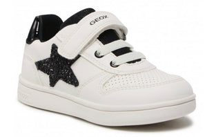 Geox DJ Rock White Black Star Sneakers