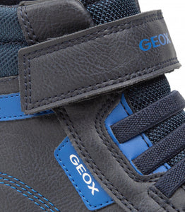 Geox Gisli Navy Royal Blue Hightop Sneakers