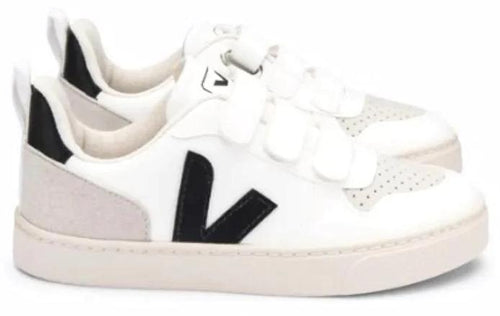 Veja White Black Velcro Sneakers