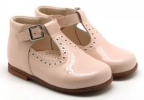 Beberlis Pink Patent Maquillage Baby High Top TStrap