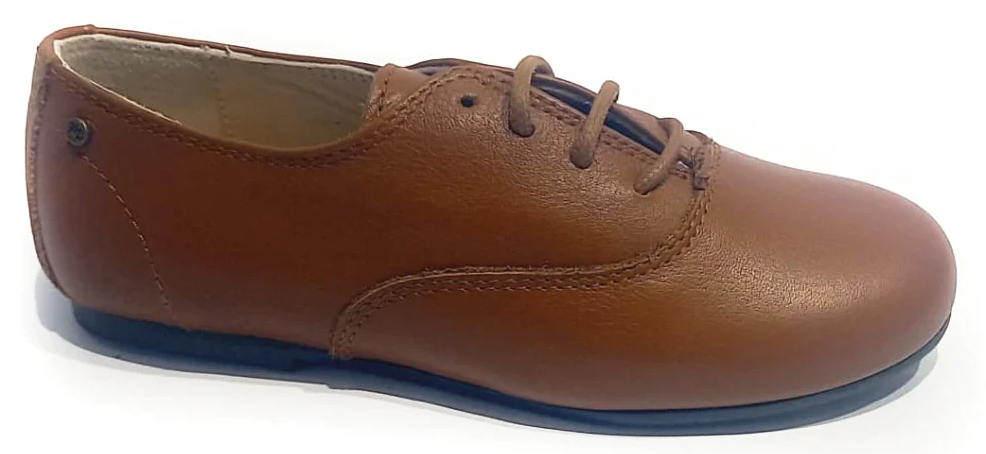 Manuela De Juan Tan Cuoio Leather Oxford Dress Shoes