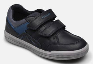 Geox Poseido Big Boys Black Blue Sneakers